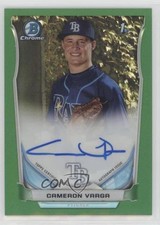 2014 Bowman Draft Chrome Pick Green Refractor 14/99 Cameron Varga Auto sh7