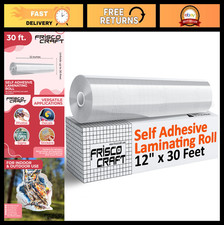 Transparent Self-Adhesive Laminating Roll - Glossy Clear Sheets for Stickers, Ph