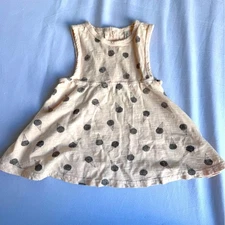 Rylee + Cru Ice Cream Layla Dress 12-18 months beige soft peach 100% cotton