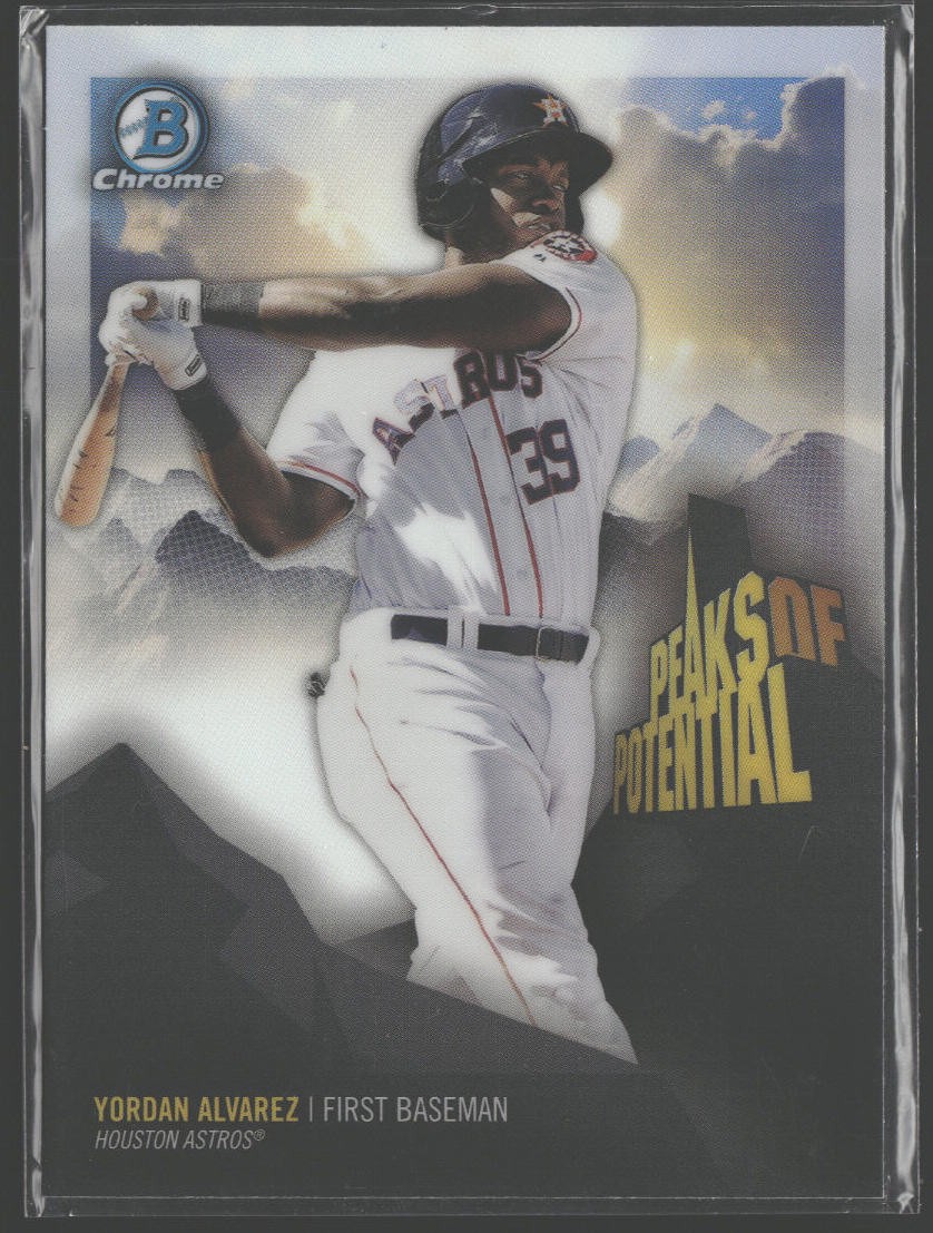 2018 Bowman Chrome #PP-YA Yordan Alvarez Peaks of Potential