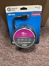 Commercial Electric HDMI Cable Standard 15 Ft. 1002 233 267 Black