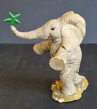 Vintage Tuskers Catch A Falling Star Elefant Figur 91040 Enesco Resin 14 cm