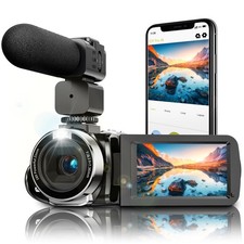 Video Camera 4K, Camcorder Ultra 48MP Vlogging Camera for YouTube 18X Digital...