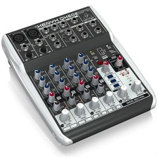 Behringer XENYX QX602MP3 Premium 6-Input 2-Bus Mixer with Mic Preamps, British E
