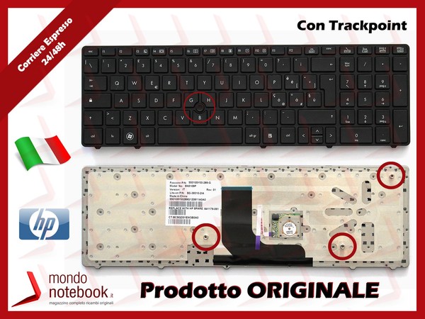 Hp Probook Tastatur 6560B 6565B 6570B 8560P It Qwerty Schwarz P/N 641181-041-image