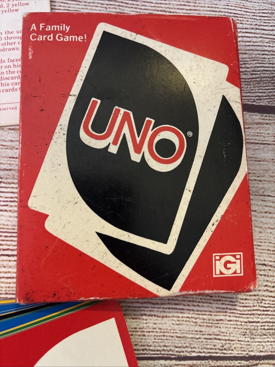 Vintage UNO Card Game 1979 Complete Deck 108 Cards Original Box