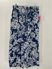 Pre-Owned C&C California Blue Size Small Linen Pull On Pants