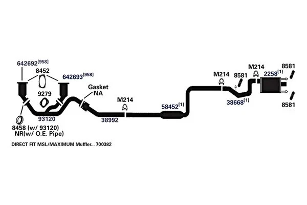 For Chrysler Sebring 01-06 AP Exhaust Aluminized Steel Exhaust Pipe Connector — 第 3/3 张图片