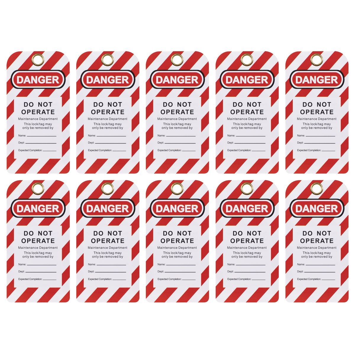 Sealey Lockout Safety Tag 10pc EV17