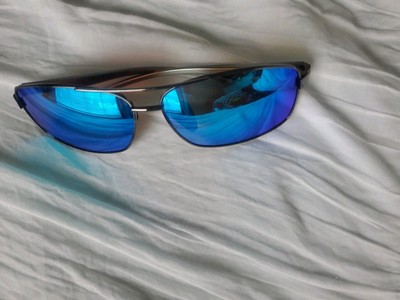 SUNGAIT Gun Metal Frame Blue Lens Ultra Lightweight Polarized Sunglasses