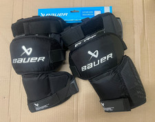 Bauer Elite Hockey Goalie Knee Guards | SR INT Goal Thigh Pad Strap Supreme NEW