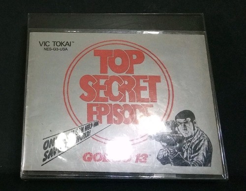 Golgo 13 Top Secret Episode (Nes) With Manual, Dust Sleeve & Cart Protector. FS! - Picture 11 of 11