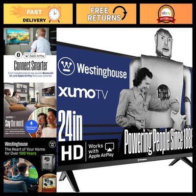 24'' Smart HD TV with Voice Remote, Dolby Atmos, Bluetooth, Wi-Fi, Apple AirPlay