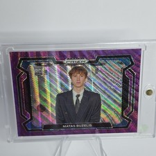 Panini Prizm Draft Picks Purple Wave Rookie Matas Buzelis Ignite #67 Basketball