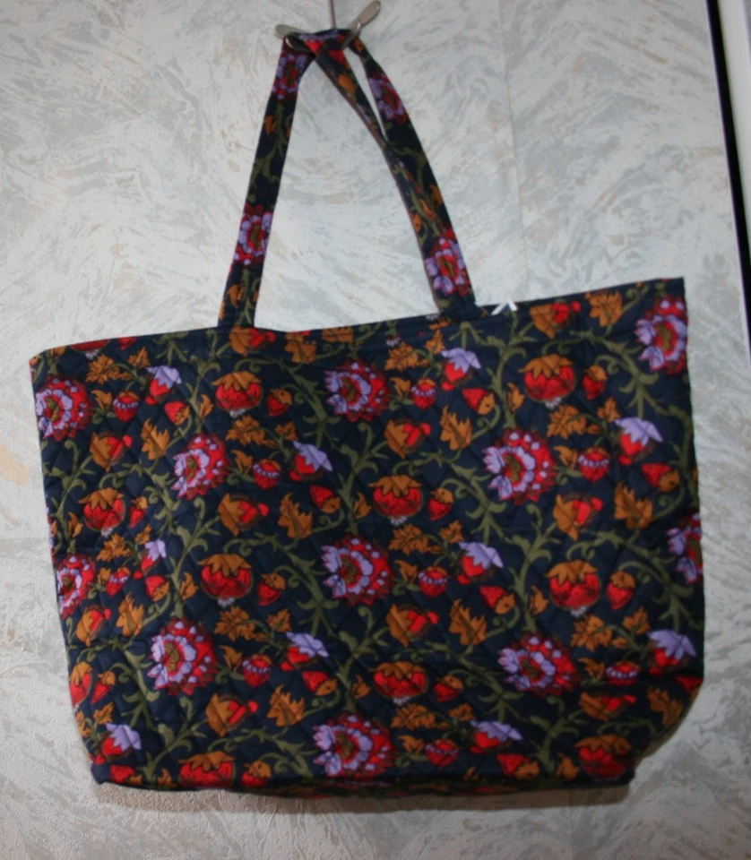 Bolso de Viaje Grande Vera Bradley Marston Grand Tote en Midnight Garden Vines Nuevo con Etiquetas Foto 3 de 4