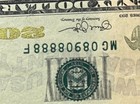 2013 $20.00 Twenty Dollar Bill  Flipper s/n MG08908888F, 88880680 Trinary sb1-28 — photo 2