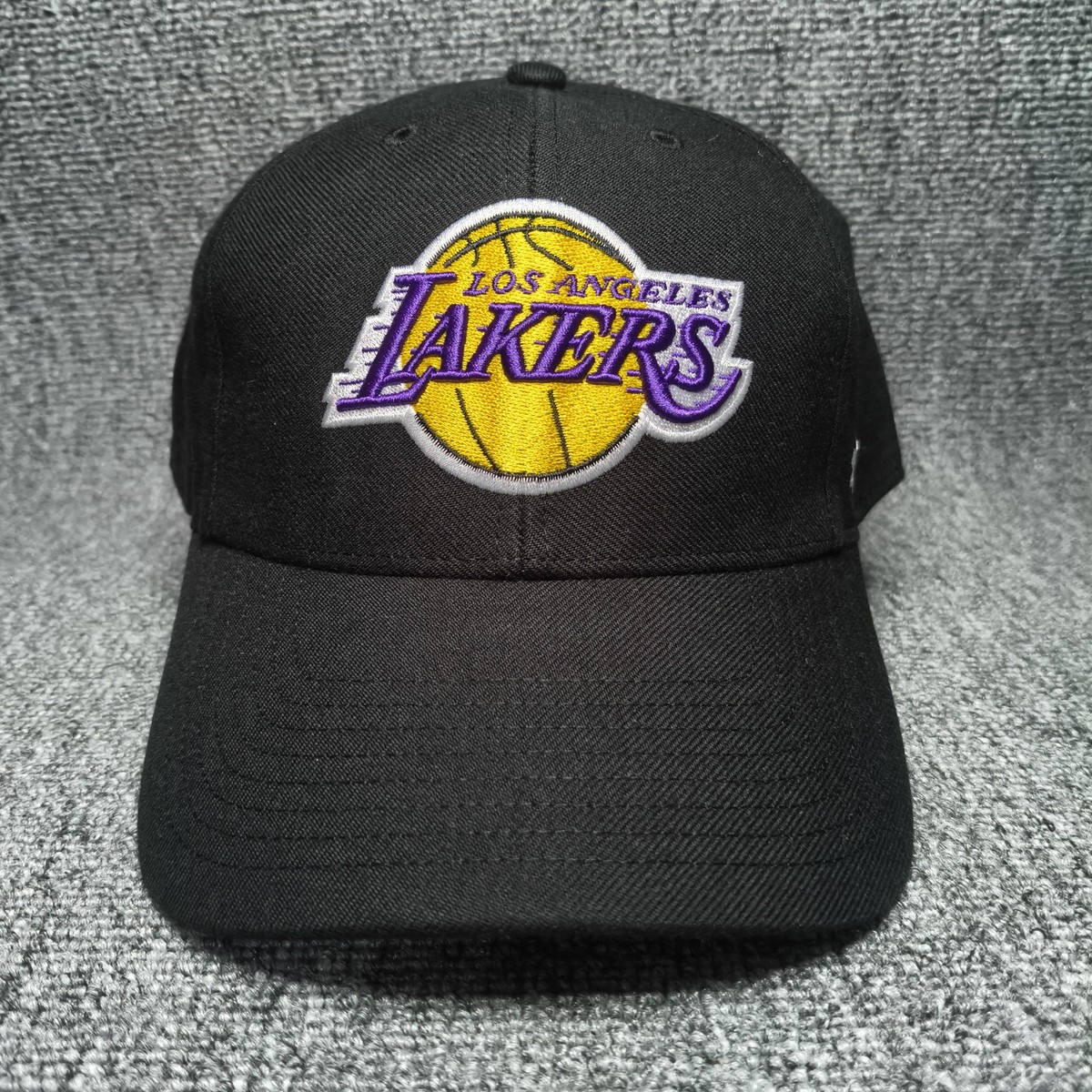 '47 Brand Los Angeles Lakers NBA Black MVP Adjustable Strapback Hat Cap OSFA