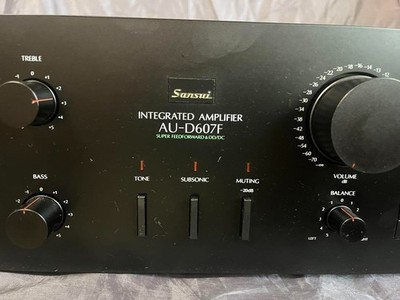 Sansui AU-D607F Extra Amplifiers Brown Integrated DC Amplifier As