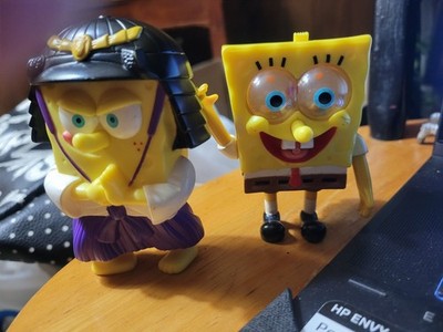 2005 Burger King Sponge Bob Square Pants Lot of 2 Samurai and Caveman