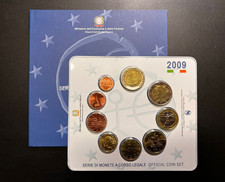 COIN SET - EURO - ITALIA 2009 - IPFS - FDC - DIVISIONALE UFFICIALE DA 9 MONETE