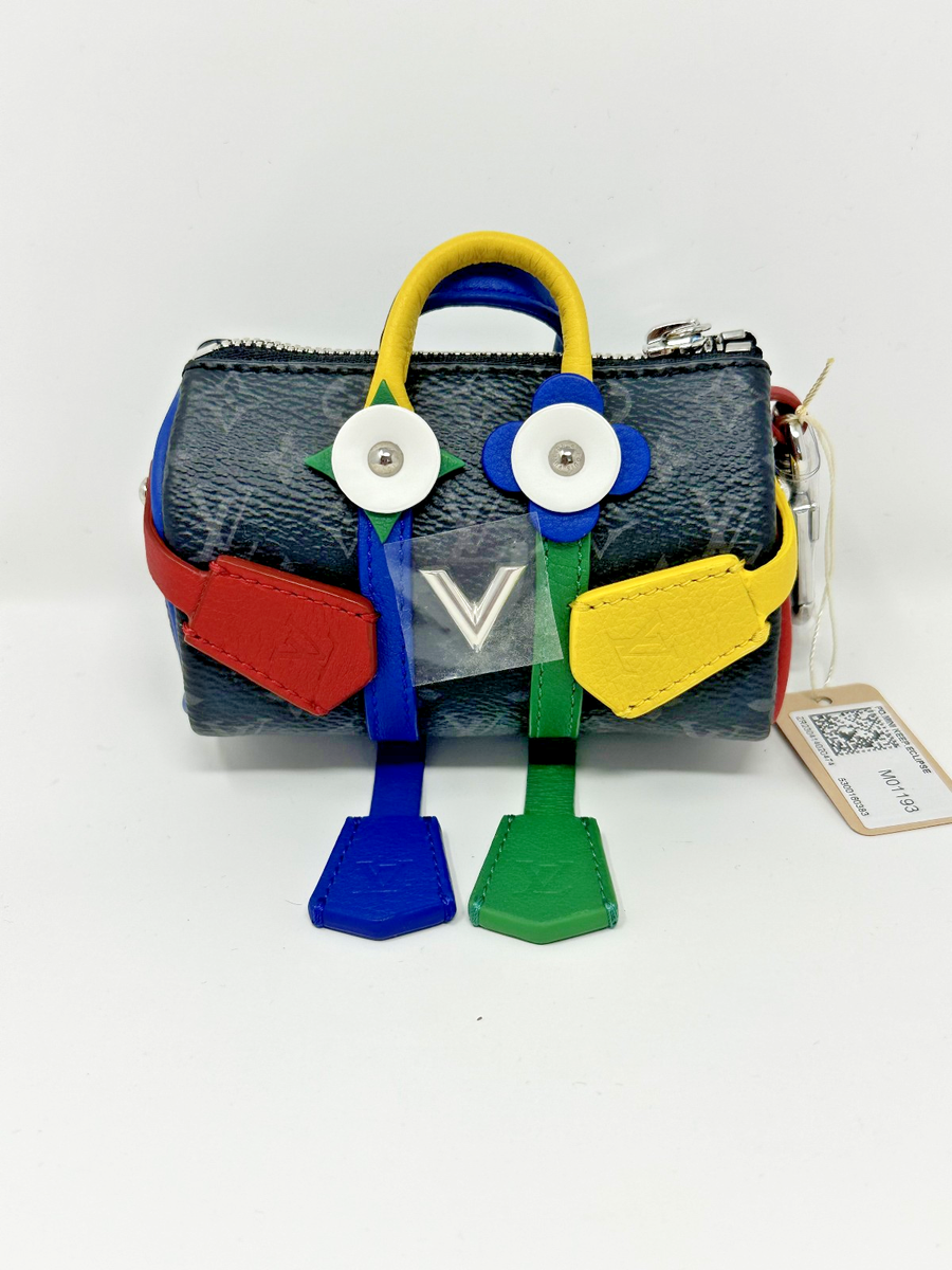 SUPER RARE LOUIS VUITTON MR. MONOGRAM KEEPALL BAG CHARM KEY CHAIN