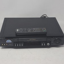 SONY VCR Plus VHS Player with Remote Control AV Cord SLV-789HF Tested