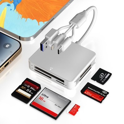 Memory Stick Pro Duo Adapter - 5 in 1 MS/SD/TF/CF/XD Card Reader Multi Camera...