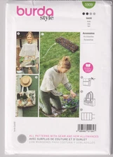 5909 BURDA - Gardening ACCESSOIRES: APRON BAG & Kneeling CUSHION