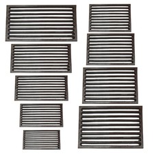 Tafelrost Ofenrost Ascherost Feuerrost Kaminrost Gussrost eckig rund rost guß 