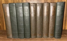 9 Arthur Train Books Set Embossed Crime Courts Criminals Prisoner Counsel TUTT