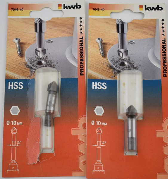 Kwb Senker Hss 90°Ø 10 Mm 3-Schneidig Kegelsenker Senkbohrer Metall-image