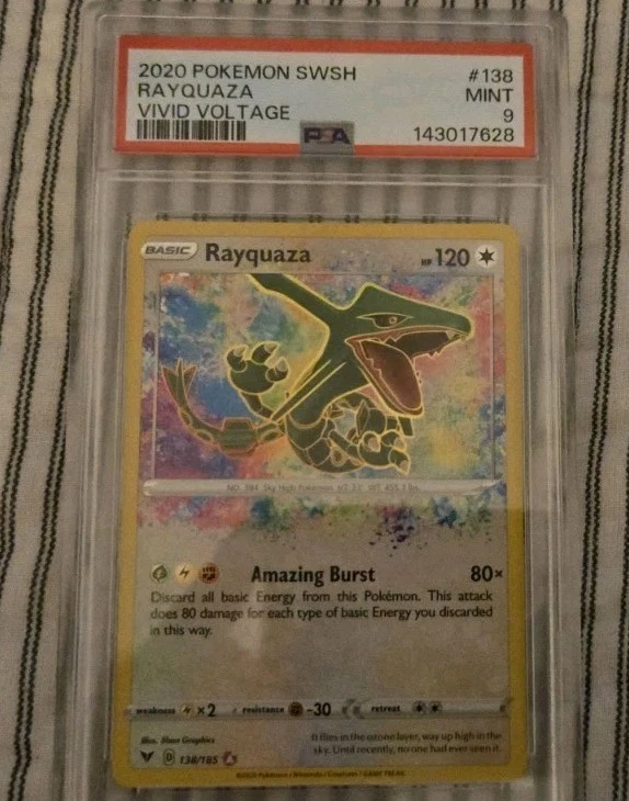 Rayquaza Pokémon TCG Professional Sports Authenticator (PSA) Grade