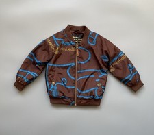 Mini Rodini Kids Brown Nylon Bomber Jacket Size EU92/98 US 2-3yrs