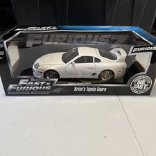 118 Brians Toyota Supra -- Fast Furious -- White -- Jada 118 Brians Toyota Supra -- Fast Furious -- White -- Jada