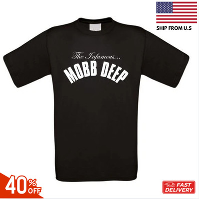 Infamous Mobb Deep Rap Hip Hop T-Shirt All Sizes NEW- reprint sale 40% off hot !