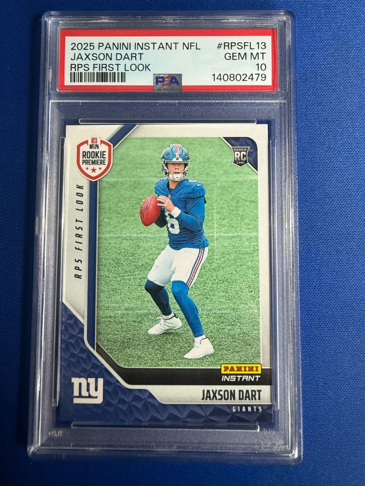 Jaxson Dart Panini Instant NFL Rps First Look #RPSFL13 Base