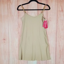 Commando Mini Camisole Slip Dress Womens S/M Beige Adjustable Strap Sleepwear