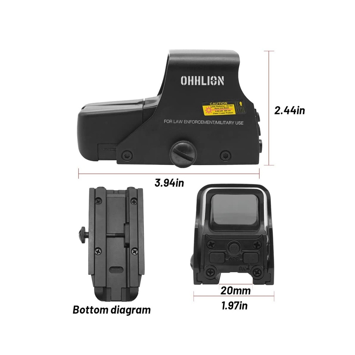 OL 551 Metal Holographic Bright Green & Red Dot Sight | eBay