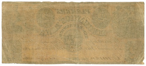 Banco de Agricultores y Mecánicos 1840 New Brunswick NJ $2 No.3008 W-1668 (L1499) - Imagen 2 de 2