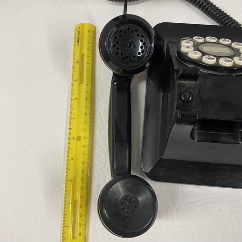 50er Jahre Stil klassisches schwarzes Touch Ton Tischtelefon von Polyconcept - Bild 8 von 19