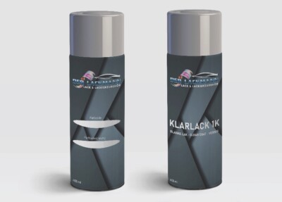 Autolack Spraydose Set für Opel Z168 METRO BLAU 168+Klarlack Hochglanz 2x400ml
