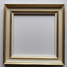 Cream Wooden Frame (300x300mm) Hand Painted Gold Leaf Detail Ready To Hang 