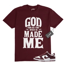 Dunk Team Red White Low Maroon Burgundy T Shirt Match GTHT