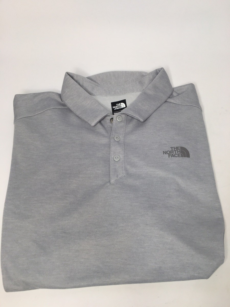 The North Face Mens Polo Shirt Gray XL Extra Large Short