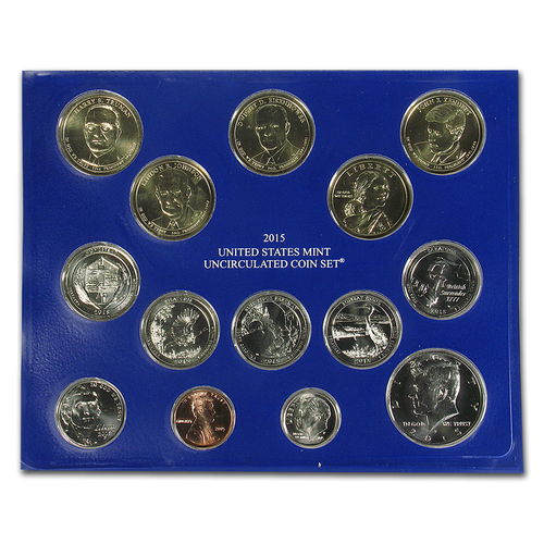 2015 US Uncirculated Mint set Philadelphia and Denver Mint 28 coins - Picture 2 of 3