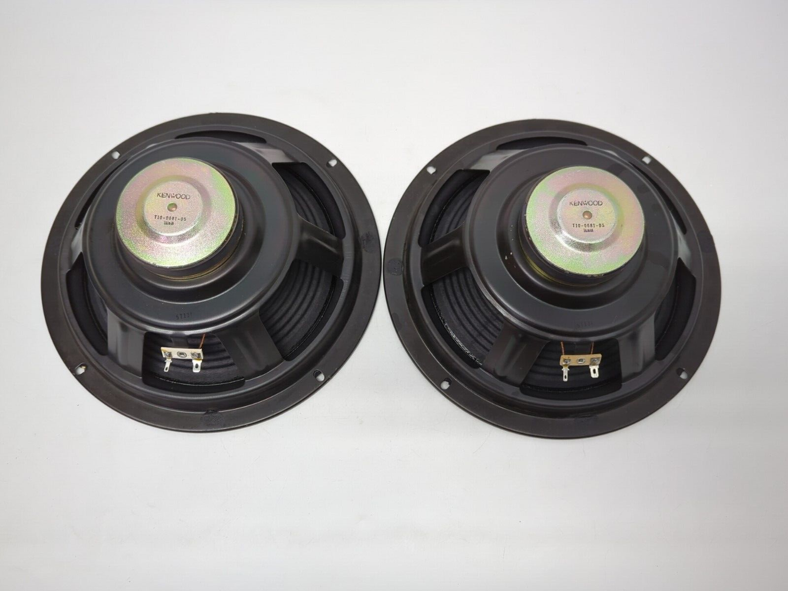 Pair of Kenwood T10068105 Woofers 10” JL505 Speakers Vintage Fully