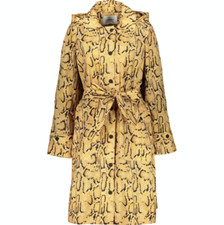 Frame Python Print Hooded Overcoat Trench Coat - M - £700