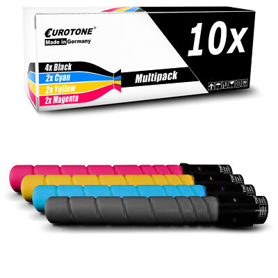 10x Patrone ersetzt Konica Minolta TN319C TN319K TN319M TN319Y TN319 TN-319