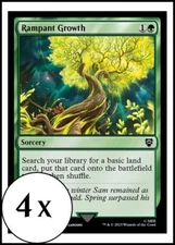 MTG - 4 x Rampant Growth - Playset 4x x4 - Lord of the Rings Commander - LOTR
