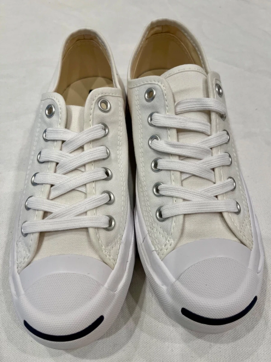 Converse, Jack Purcell CP Ox, Low Top, weiße Sneaker 1Q698, Unisex, Gr: M3,5/W5